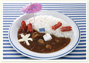 ビーチなデコカレー