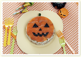 ハロウィンのサーモン寿司