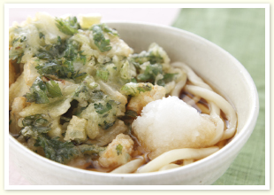 七草のかき揚げうどん