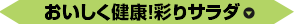 おいしく健康！彩りサラダ