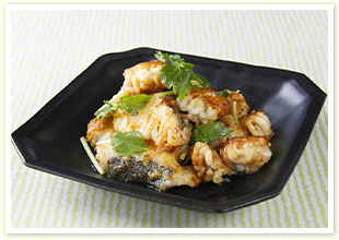 たらと白子のバタぽん焼き