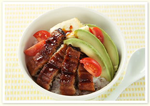 うなぎとアボカドのミニ丼