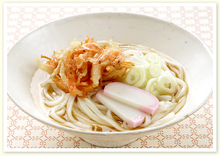 年明けに　桜えびのかき揚げうどん