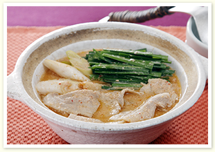温活に　豚キムチ豆乳鍋