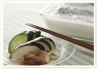 夏野菜のヨーグルト漬け（浅漬け）