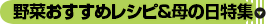 野菜おすすめレシピ&母の日 特集