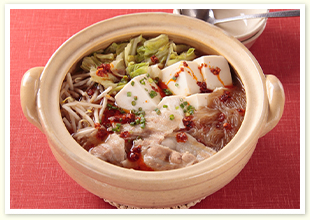 麻婆豆腐の素でマーボー鍋