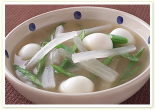 大根とうずらの卵のスープ