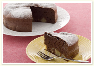りんごたっぷりチョコレートケーキ