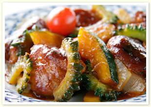 夏野菜でつくる夏酢豚