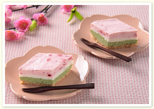 ひしもち風レアチーズケーキ