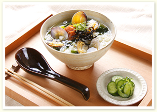 梅と昆布のさっぱりスープご飯