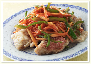 金目鯛の唐揚げ甘酢あん