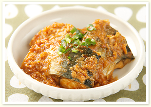 さばのピリ辛みそ煮